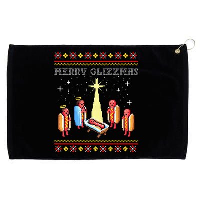 Merry Glizzmas Tacky Christmas  Grommeted Golf Towel