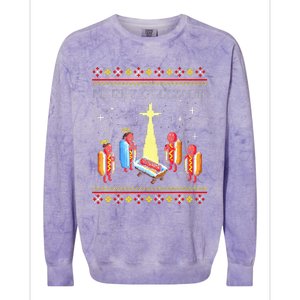 Merry Glizzmas Tacky Christmas  Colorblast Crewneck Sweatshirt