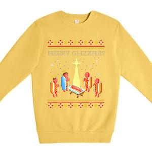 Merry Glizzmas Tacky Christmas  Premium Crewneck Sweatshirt