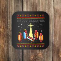 Merry Glizzmas Tacky Christmas  Coaster