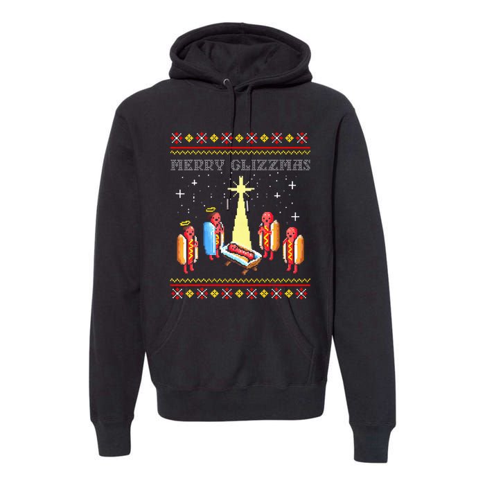 Merry Glizzmas Tacky Christmas  Premium Hoodie