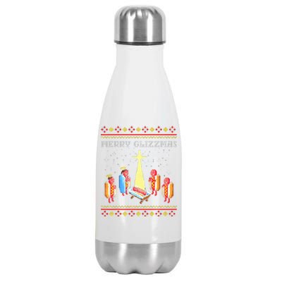 Merry Glizzmas Tacky Christmas  Stainless Steel Insulated Water Bottle