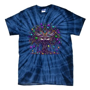 Mardi Gras Tree Beads New Orleans 2025 Festival Bead Tie-Dye T-Shirt