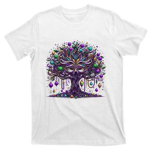 Mardi Gras Tree Beads New Orleans 2025 Festival Bead T-Shirt