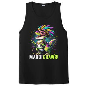 Mardi Gras T Rex Dinosaur Mardi Grawr Childrens PosiCharge Competitor Tank