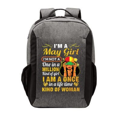 May Girl Taurus Birthday Gift Once In Lifetime Kinda Woman Vector Backpack