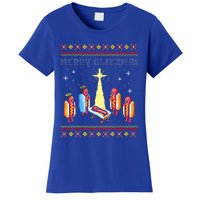 Merry Glizzmas Tacky Funny Merry Christmas Hot Dogs Holiday  Women's T-Shirt