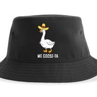 Me Goose Ta Mexican Funny Spanish Goose Pun Sustainable Bucket Hat