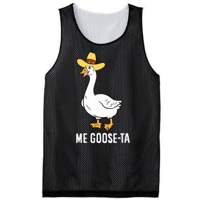 Me Goose Ta Mexican Funny Spanish Goose Pun Mesh Reversible Basketball Jersey Tank