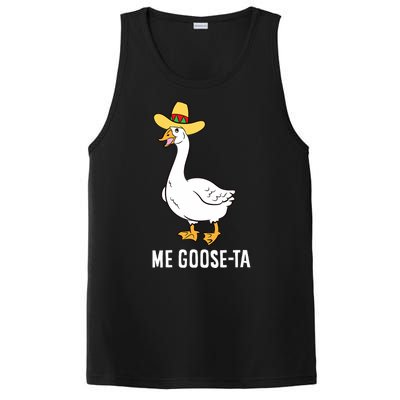 Me Goose Ta Mexican Funny Spanish Goose Pun PosiCharge Competitor Tank