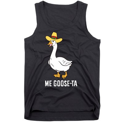 Me Goose Ta Mexican Funny Spanish Goose Pun Tank Top