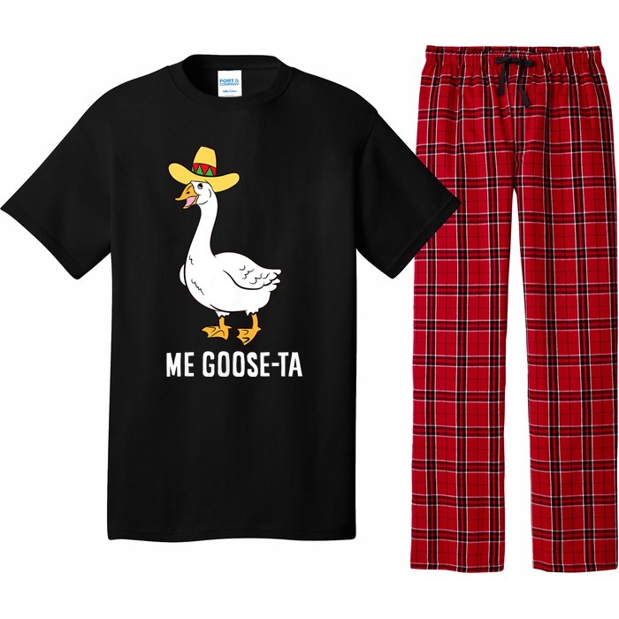 Me Goose Ta Mexican Funny Spanish Goose Pun Pajama Set