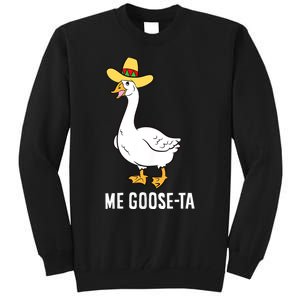 Me Goose Ta Mexican Funny Spanish Goose Pun Tall Sweatshirt