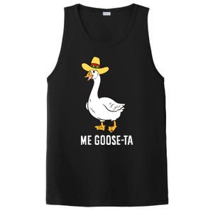 Me Goose Ta Mexican Funny Spanish Goose Pun PosiCharge Competitor Tank