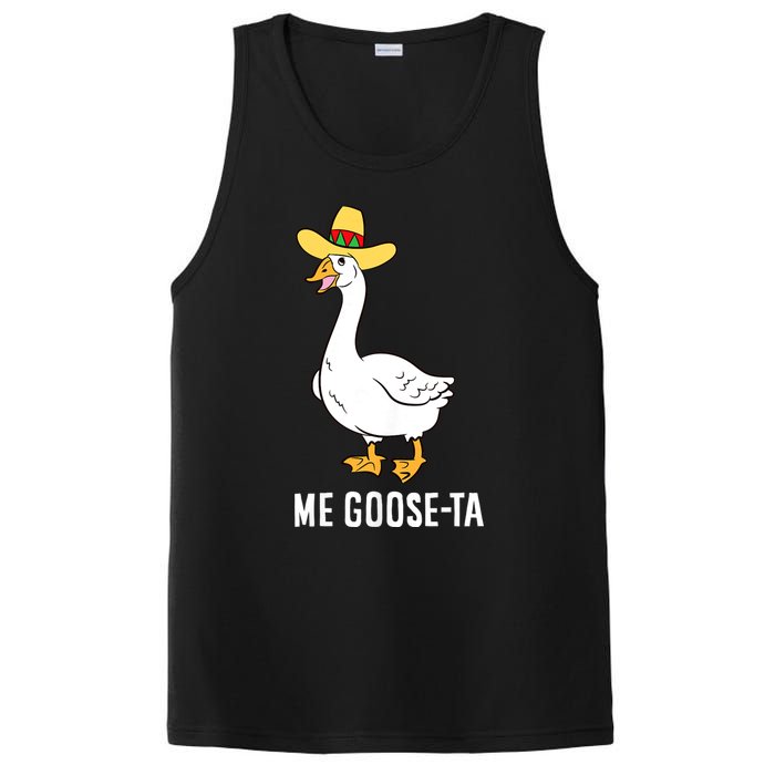 Me Goose Ta Mexican Funny Spanish Goose Pun PosiCharge Competitor Tank