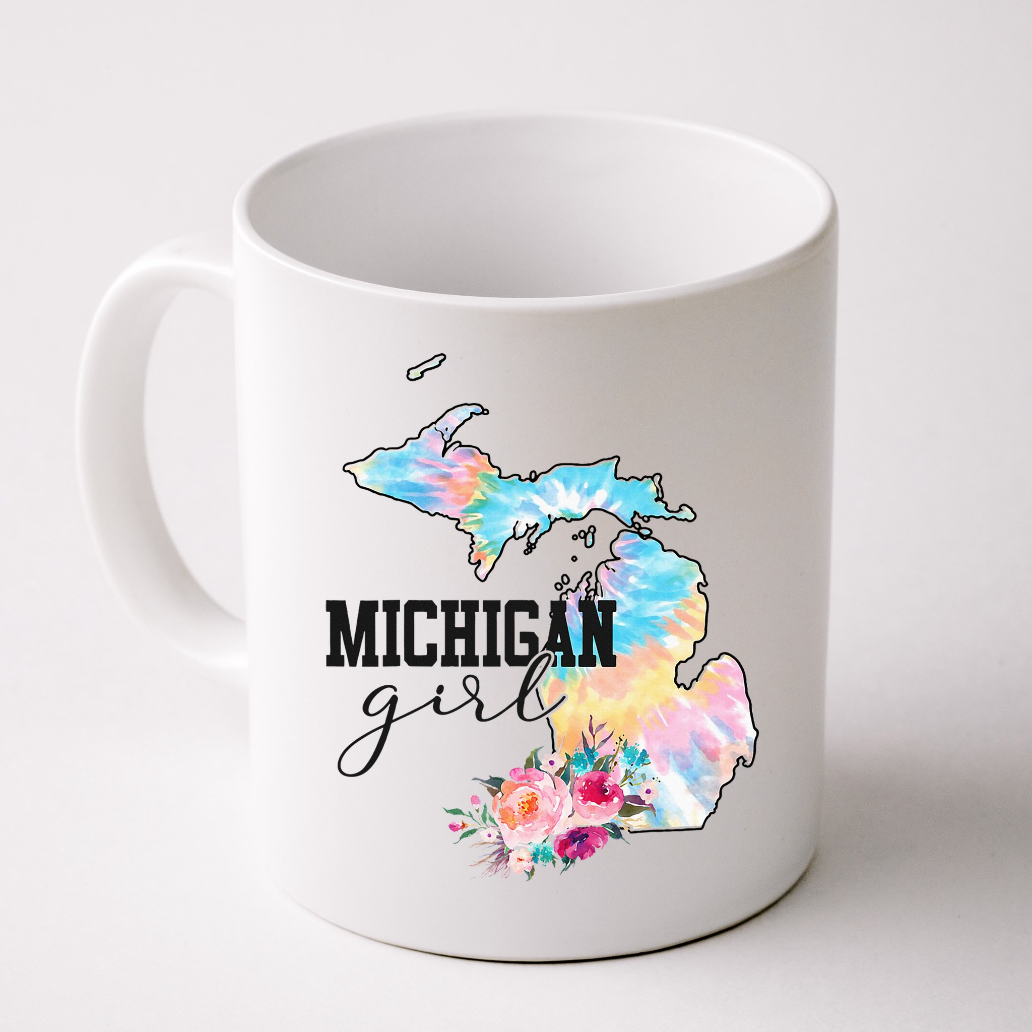 Michigan Girl Tie Dye State Michigan Mug