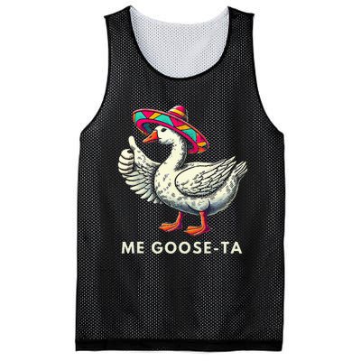 Me Goose Ta Mexican Funny Spanish Goose Pun Mesh Reversible Basketball Jersey Tank