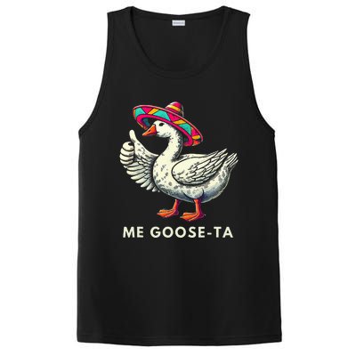 Me Goose Ta Mexican Funny Spanish Goose Pun PosiCharge Competitor Tank