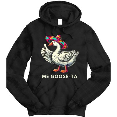 Me Goose Ta Mexican Funny Spanish Goose Pun Tie Dye Hoodie