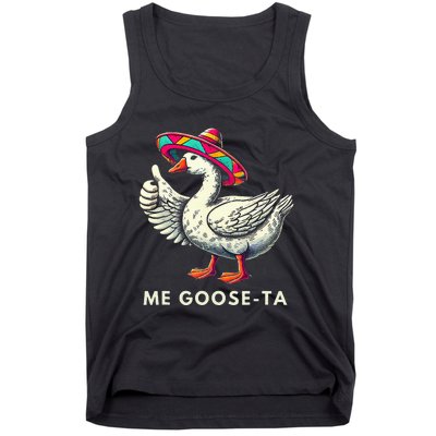 Me Goose Ta Mexican Funny Spanish Goose Pun Tank Top