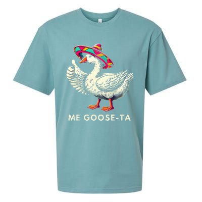 Me Goose Ta Mexican Funny Spanish Goose Pun Sueded Cloud Jersey T-Shirt