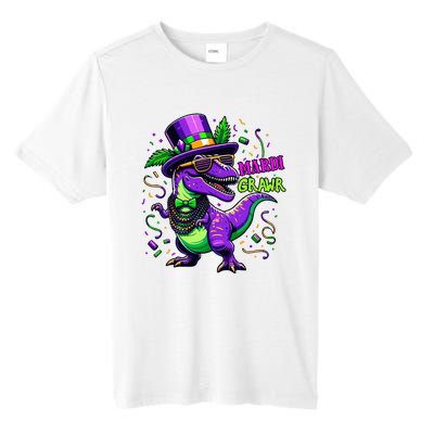 Mardi Grawr Trex Dino Costume Mardi Gras Tall Fusion ChromaSoft Performance T-Shirt