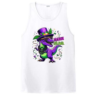 Mardi Grawr Trex Dino Costume Mardi Gras PosiCharge Competitor Tank