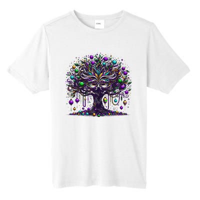 Mardi Gras Tree Beads New Orleans 2024 Festival Bead Tall Fusion ChromaSoft Performance T-Shirt