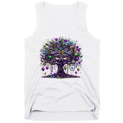 Mardi Gras Tree Beads New Orleans 2024 Festival Bead Tank Top