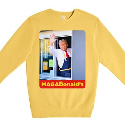 Magadonalds Gift Trump Funny Premium Crewneck Sweatshirt