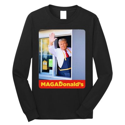 Magadonalds Gift Trump Funny Long Sleeve Shirt