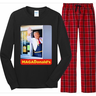 Magadonalds Gift Trump Funny Long Sleeve Pajama Set