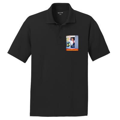 Magadonalds Gift Trump Funny PosiCharge RacerMesh Polo