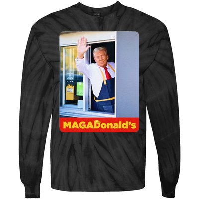 Magadonalds Gift Trump Funny Tie-Dye Long Sleeve Shirt