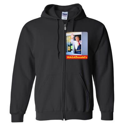 Magadonalds Gift Trump Funny Full Zip Hoodie