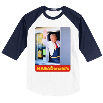 Magadonalds Gift Trump Funny Baseball Sleeve Shirt