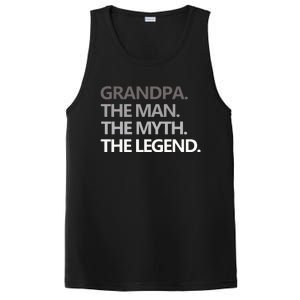 Men GRANDPA THE MAN THE MYTH THE LEGEND Men Gift Fathers Day PosiCharge Competitor Tank