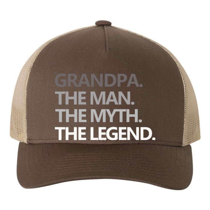 Men GRANDPA THE MAN THE MYTH THE LEGEND Men Gift Fathers Day Yupoong Adult 5-Panel Trucker Hat