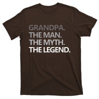 Men GRANDPA THE MAN THE MYTH THE LEGEND Men Gift Fathers Day T-Shirt