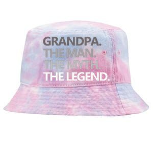 Men GRANDPA THE MAN THE MYTH THE LEGEND Men Gift Fathers Day Tie-Dyed Bucket Hat