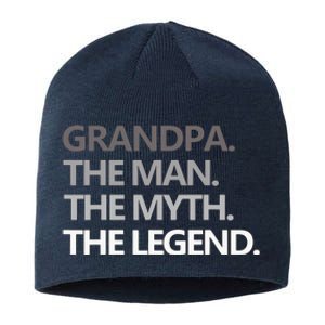 Men GRANDPA THE MAN THE MYTH THE LEGEND Men Gift Fathers Day Sustainable Beanie