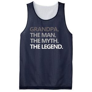 Men GRANDPA THE MAN THE MYTH THE LEGEND Men Gift Fathers Day Mesh Reversible Basketball Jersey Tank