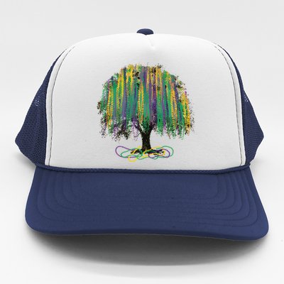 Mardi Gras Tree Trucker Hat