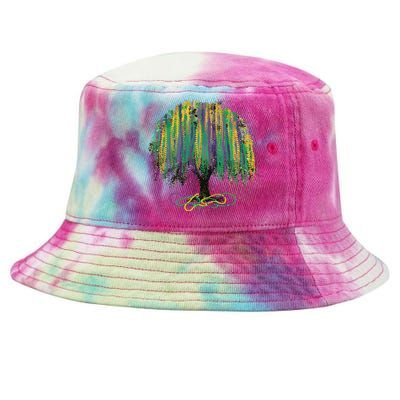 Mardi Gras Tree Tie-Dyed Bucket Hat