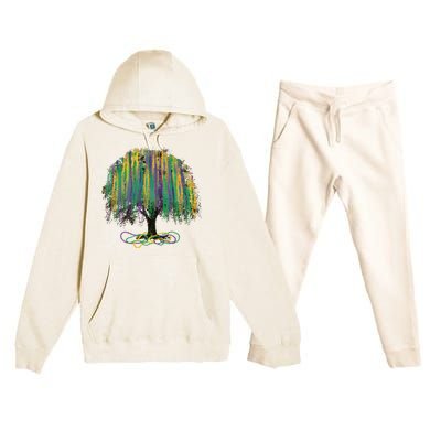 Mardi Gras Tree Premium Hooded Sweatsuit Set