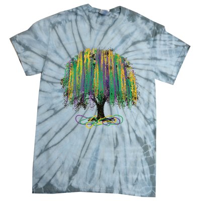 Mardi Gras Tree Tie-Dye T-Shirt