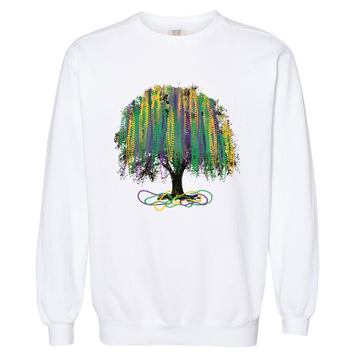 Mardi Gras Tree Garment-Dyed Sweatshirt