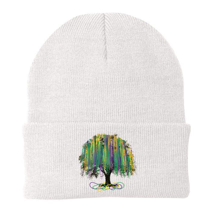 Mardi Gras Tree Knit Cap Winter Beanie