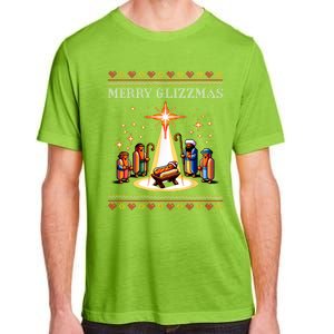 Merry Glizzmas Tacky Funny Merry Christmas Hot Dogs Xmas Long Sleeve Adult ChromaSoft Performance T-Shirt