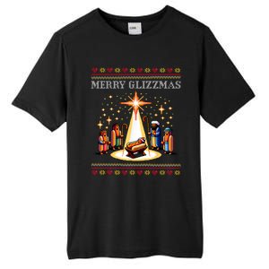 Merry Glizzmas Tacky Funny Merry Christmas Hot Dogs Xmas Long Sleeve Tall Fusion ChromaSoft Performance T-Shirt